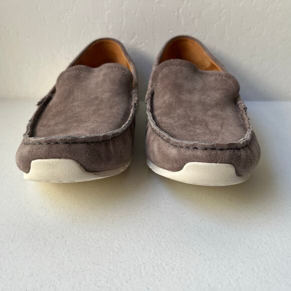 Olukai Ka\'a Suede Loafers Men\'s 13 Gray Drop-In Heel Minimalist Old Money NEW main image 12